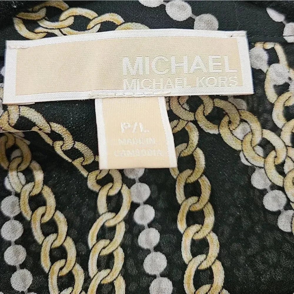 Michael Kors Sharkbite Hem Blouse - Picture 3 of 4